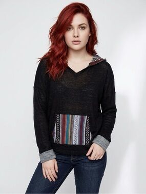Skonhet Hoodie Baja Trim Kangaroo Pocket XL